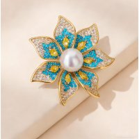 XSB287 - Luxury Flower Pearl Brooch